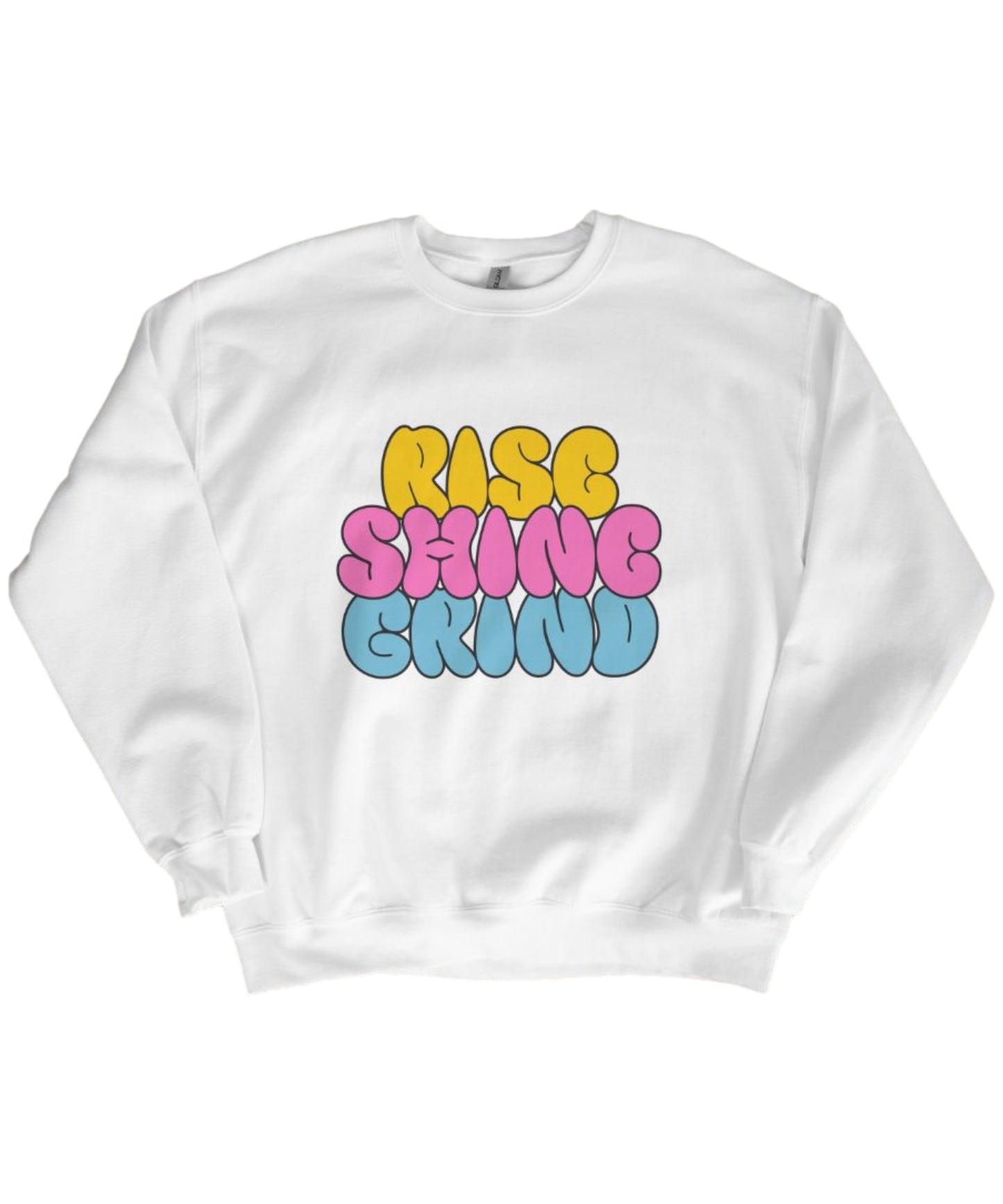 Women's Premium "Rise, Shine, Grind" Crew Neck Sweatshirt