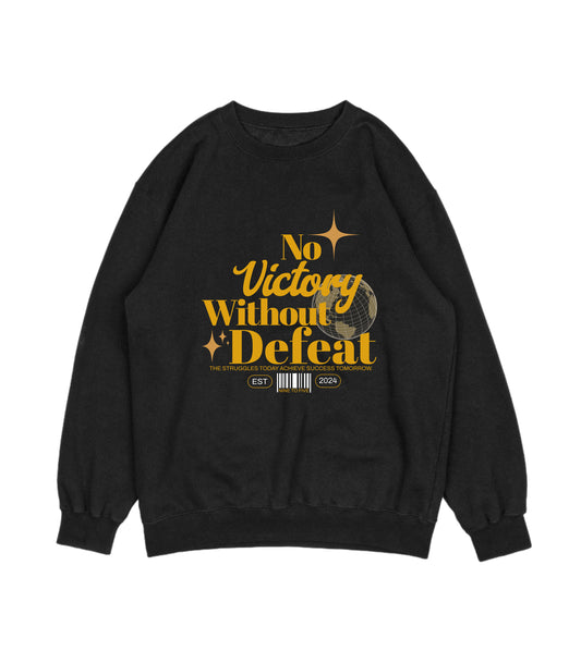 Women's Premium "No Victory Without Defeat" Crew Neck Sweatshirt