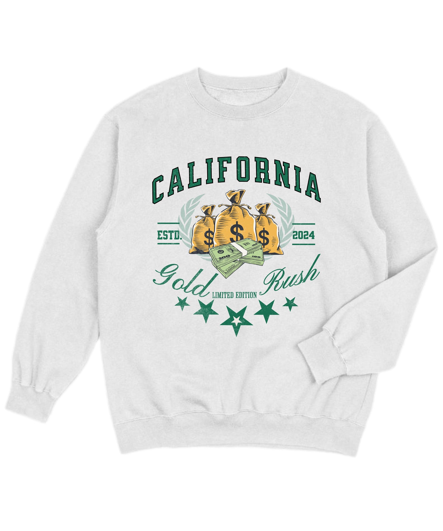 Men's Premium "CA Gold Rush" Crew Neck Sweatshirt